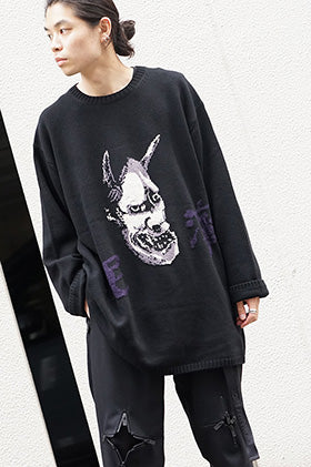 Yohji Yamamoto Hannya Tengu Pullover Intersia Knit Style – FASCINATE ONLINE